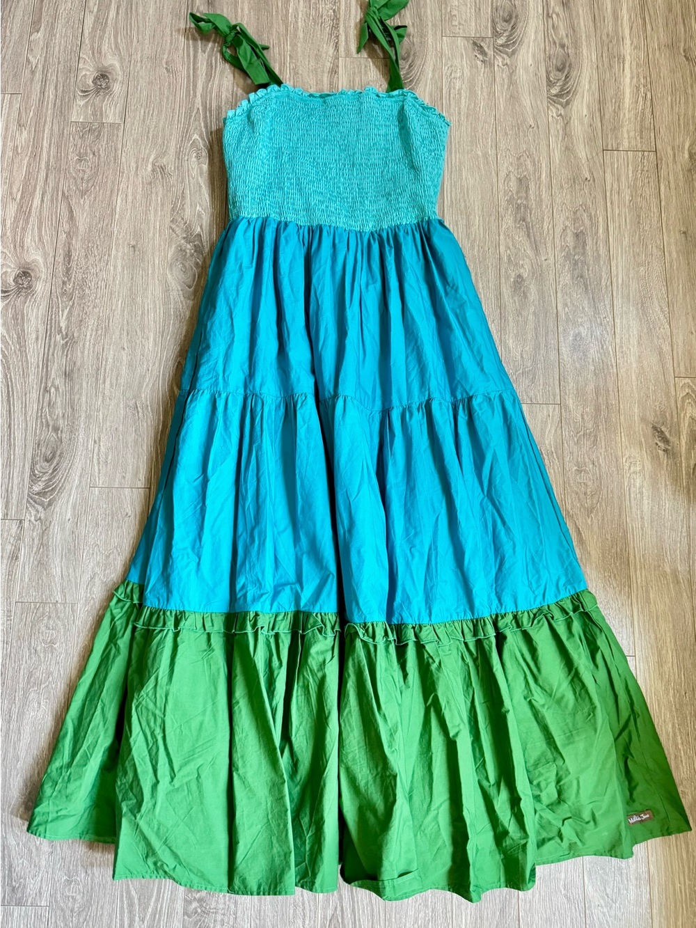 Matilda Jane Green & Teal Tiered Maxi Sundress